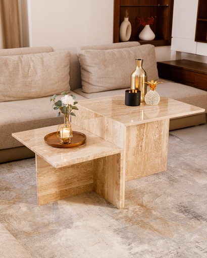 [BG-MRBL-002] 2-Piece Marble coffee table